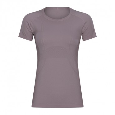 2021 spring and summer new ladies short-sleeved round neck sports t-shirt running fitness top Slim breathable yoga