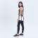 2021 spring and summer new classic slim high waist yoga pants side waist ribbon sports fitness stretch nine pants