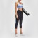 New front waist fashion straps sports seven pants womens skinny naked stretch Slim high elastic yoga pants Europe and