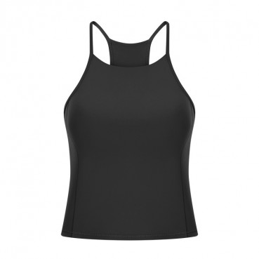 New minimalist high tie chest mat yoga vest female outdoor casual skin naked sports underwear