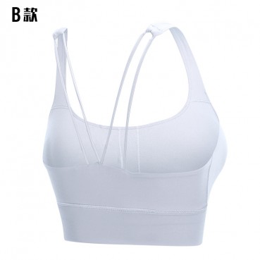 Autumn new double shoulder strap shockproof, lingerie, gather, breathable, wide, pendulum, yoga, sports bra