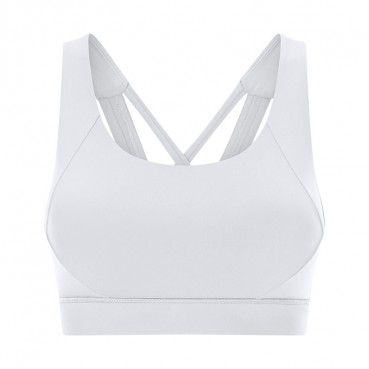 2021 Summer new double-sided single-blocked sports bra cross-like anti-earthquake control high strength sports lingerie