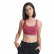 Spring and summer new double cross back belt gathered a sports bra solid color grind training fitness sports underwear