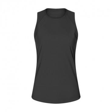 Factory direct spring and summer new back, back open space sports sleeveless T-shirt thin breathable moisture wicking