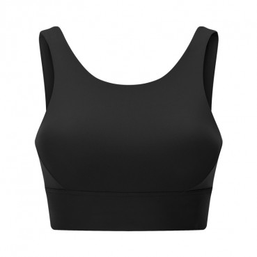 2021 spring and summer new product pull high round neck sports bra hollow beautiful back to put a wide vest sports