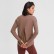 Europe and the United States autumn and winter new lines stitching sports long sleeve female solid color simple casual