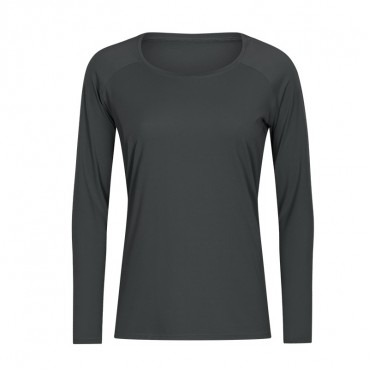 Spring and summer new skin-friendly yoga long sleeve quick breathable slim thin running sports fitness jacket female