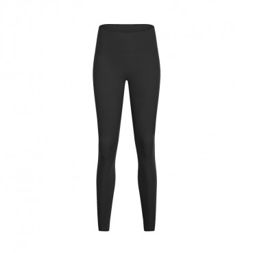 2021 spring and summer new naked yoga pants women have no line high waist hip stretch fitness sports nine pants