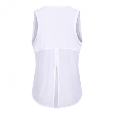 2021 new yoga vest t-shirt female fitness running fashion tape quick breathable loose sleeveless blouse