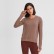 Europe and the United States autumn and winter new lines stitching sports long sleeve female solid color simple casual