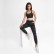 2021 spring and summer new elastic laid yoga pants simple straight sports casual elastic beam feet nine pants women