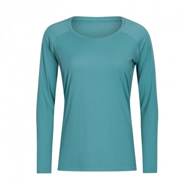 Spring and summer new skin-friendly yoga long sleeve quick breathable slim thin running sports fitness jacket female