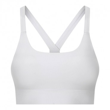 New three-row buckle adjustable sports bra cross-open hollow beauty back sports clothes women autumn and winter