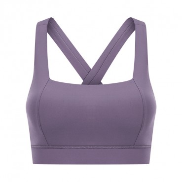 2021 summer new hollow beauty back sports clothes women shockproof upper classic double shoulder strap yoga bra