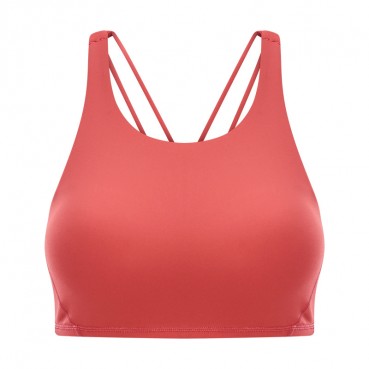 2021 new open back cross-belt sports bra skin-friendly bare feel round neck sports clothes women autumn and winter