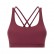 Spring and summer new double cross back belt gathered a sports bra solid color grind training fitness sports underwear