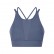 2021 spring and summer new front gear splicing mesh sports bra pull high round collar gathered anti-seismic sports