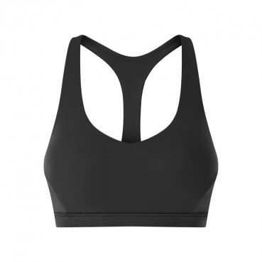 2021 Spring and Summer New Sexy V-neck sports bra gathered breathable Y words beautiful back solid color sports