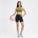 2021 spring and summer new non-T line solid color yoga shorts double-sided grinding fumed elastic sports fitness three