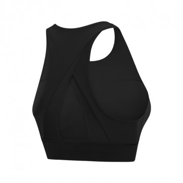 New high-necked sports bra triangle hollow beauty back gathered anti-seismic yoga fitness sports lingerie