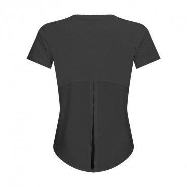 Spring and summer new yoga short-sleeved T-shirt female fitness running fashion tape quick breathable loose vest blouse