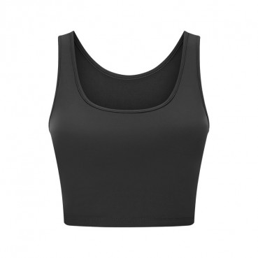 2021 new product with cup short yoga vest fashion simple exterior wear casual sports fitness yoga clothing