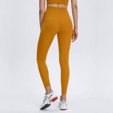 Spring and summer new modelless line, skin, naked, yoga pants, high waist abdomen, hip