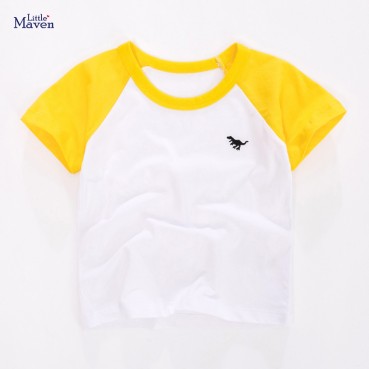 Child T-shirt European and American childrens clothing boys t-shirt cotton round neck short-sleeved summer new