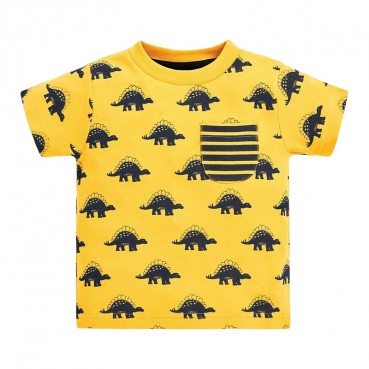 Child T-shirt European and American style summer new boys t-shirt knit cotton children T-shirt cartoon