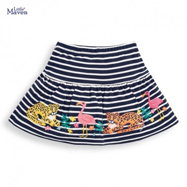 Child skirt European and American childrens clothing girl skirt knit cotton summer new childrens clothing skirt