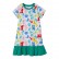 Summer new European and American childrens clothing dress short-sleeved European and American skirt print girls dress