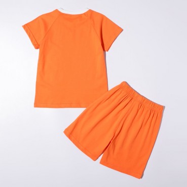 Tong suit Europe and the United States childrens clothing summer new short-sleeved boys set cotton childrens suit