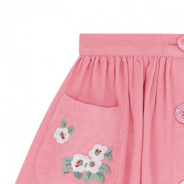 Childrens skirt European and American childrens clothing new children skirt corduroy girl short skirt summer skirt