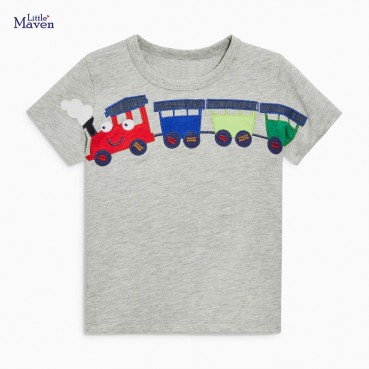 Summer new child short-sleeved cotton short-sleeved children T-shirt European and American style round got children