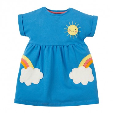 Childrens clothing dress Europe and the United States childrens clothing summer new womens dress cotton