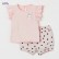 Tong suit Europe and the United States childrens clothing summer new girl set knit cotton childrens suit