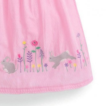 Childrens dress Europe and the United States childrens clothing summer new girl dress cotton short sleeve childrens