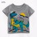 European and American childrens clothing summer new boys t-shirt knit cotton short-sleeved cartoon children T-shirt