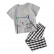 Summer new childrens clothing set Europe and the United States short-sleeved boy suit cotton suit