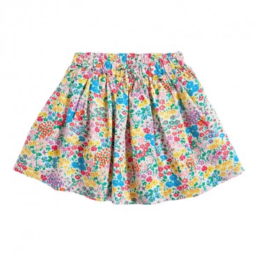 Child short skirt European and American childrens clothing summer new children skirt knit print girl skirt