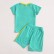 Summer new childrens clothing set Europe and the United States short-sleeved boy suit cotton suit