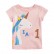 Child T-shirt European and American childrens wear summer new children T-shirt cotton short sleeve round neck girl