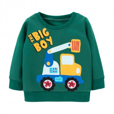 European and American childrens winter new childrens sweater knitted round leader sleeves childrens sweater fleece