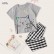 Summer new childrens clothing set Europe and the United States short-sleeved boy suit cotton suit