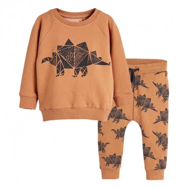 European and American childrens clothing autumn and winter childrens sweater set knit card tong long sleeve children