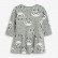 Autumn new European and American childrens clothing girls dress knit children skirt printing long-sleeved dress