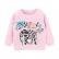 European and American childrens clothing winter new girls and sweater knit round leader sleeves childrens sweater