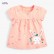 European and American T-Shirt summer new childrens clothing short-sleeved children T-shirt cotton round neck girl