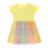 Childrens dress Europe and the United States childrens clothing summer new girl dress short-sleeved mesh childrens