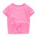 European and American childrens clothing summer new girl T-shirt knit cotton short-sleeved cartoon childrens T-shirt